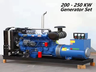 Blauwe 200kw-Diesel Generator Leroy Somer Alternator Electric Generating Set